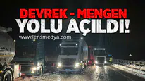 Devrek - Mengen yolu ulaşıma açıldı!