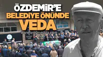 Nihat Özdemir’e Belediye Önünde Veda