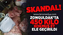 Skandal... Zonguldak'ta 450 kilo kokmuş et ele geçirildi!