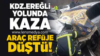 Kdz.Ereğli Yolunda Kaza: Araç Refüje Düştü!
