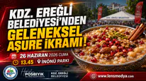 KDZ. EREĞLİ BELEDİYESİ’NDEN GELENEKSEL AŞURE İKRAMI