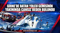 SİLİVRİ’DE BATAN TUĞBERK İMAMOĞLU GEMİSİNİN YAKININDA CANSIZ BEDEN BULUNDU