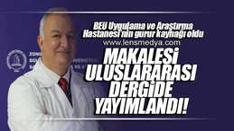 MAKALESİ ULUSLARARASI DERGİDE YAYIMLANDI!