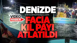 DENİZDE FACİA KIL PAYI ATLATILDI