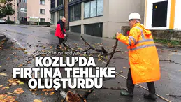 Kozlu'da fırtına tehlike oluşturdu!