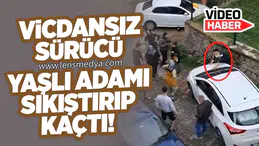 VİCDANSIZ SÜRÜCÜ YAŞLI ADAMI SIKIŞTIRIP KAÇTI!