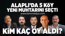 Alaplı'da 5 köy muhtarını seçti!