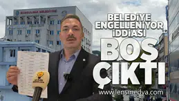 Belediye engelleniyor iddiası boş çıktı!