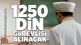 1250 Din görevlisi alınacak!