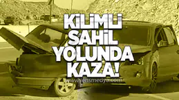 Kilimli sahil yolunda kaza