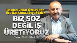 Başkan Öztürk’ten AK Parti İlçe Başkanı Yılmaz’a yanıt: “Biz söz değil, iş üretiyoruz”