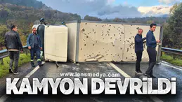 Kamyon Devrildi... 2 Yaralı
