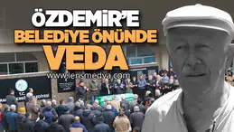 Nihat Özdemir’e Belediye Önünde Veda