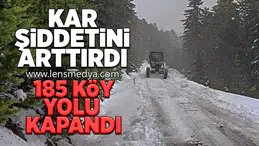 185 Köy yolu kapandı!