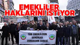 Emekliler haklarını istiyor!