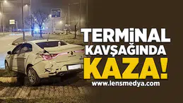 Terminal kavşağında kaza