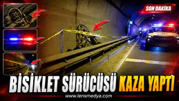 Tünelde bisiklet kazası: Bir kişi yaralandı