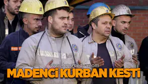Madenci, yeni üretim ayağı için kurban kesti