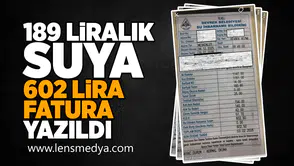 189 Liralık suya 602 lira fatura yazıldı!