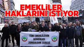 Emekliler haklarını istiyor!