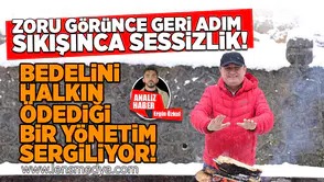 Bedelini halkın ödediği bir yönetim sergiliyor!