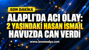 ALAPLI’DA ACI OLAY: 2 YAŞINDAKİ HASAN İSMAİL HAVUZDA CAN VERDİ
