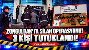 Zonguldak'ta silah operasyonu!