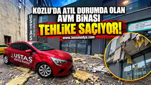 KOZLU’DA ATIL AVM’DEN KOPAN PARÇALAR MECLİS ÜYESİNİN ARACINA DÜŞTÜ!