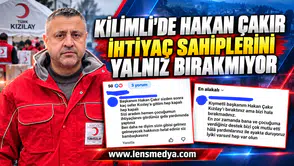 Kilimli’de Hakan Çakır İhtiyaç Sahiplerini Yalnız Bırakmıyor