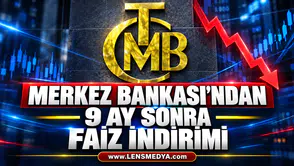 MERKEZ BANKASI’NDAN 9 AY SONRA FAİZ İNDİRİMİ