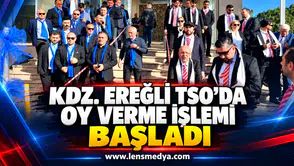 Kdz.Ereğli TSO’da oy verme işlemi başladı
