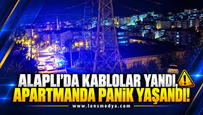 KABLOLAR YANDI, APARTMANDA PANİK YAŞANDI!