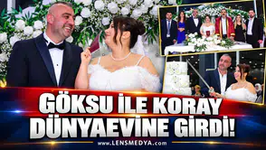 Göksu ile Koray dünya evine girdi!