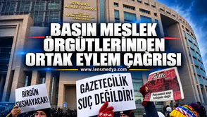 BASIN MESLEK ÖRGÜTLERİNDEN ORTAK EYLEM ÇAĞRISI
