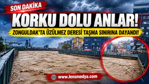 Korku dolu anlar... Su seviyesi taşma noktasına yükseldi!