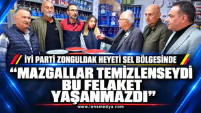 İYİ Parti Zonguldak Heyeti Sel Bölgesinde  "Mazgallar Temizlenseydi Bu Felaket Yaşanmazdı