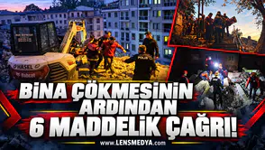 Zonguldak'ta bina çökmesinin ardından 6 maddelik çağrı!