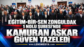 Eğitim-Bir-Sen Zonguldak 1 Nolu Şubesi'nde Kamuran Aşkar güven tazeledi