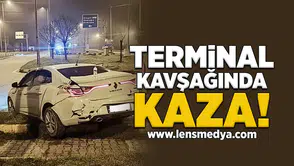 Terminal kavşağında kaza