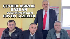 Çeyrek asırlık başkan güven tazeledi!