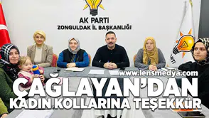 Çağlayan'dan Kadın Kollarına teşekkür!