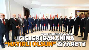 Zonguldak heyeti İçişleri Bakanlığı'na atanan Mustafa Çiftçi’yi ziyaret etti!