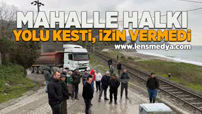Mahalle halkı yolu kesti, izin vermedi!