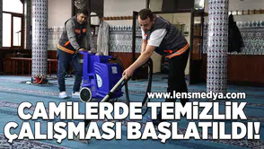 Camilerde temizlik çalışması başlatıldı!
