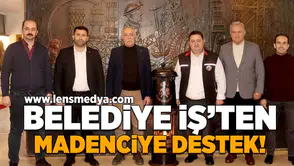 Belediye İş'ten madenciye destek!