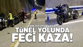 Tünel yolunda feci kaza!