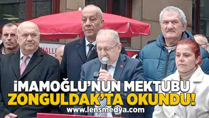 İmamoğlu’nun Mektubu Zonguldak’ta Okundu