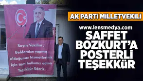 Saffet Bozkurt'a posterli teşekkür!