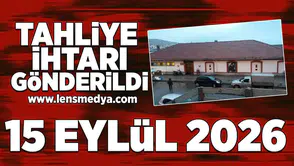 Tahliye ihtarı gönderildi!