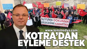 Kotra'dan eyleme destek... Suyuma dokunma!